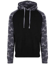 JH009 Solid Black/Black Camo Front