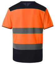 YK013 Orange/Navy Back