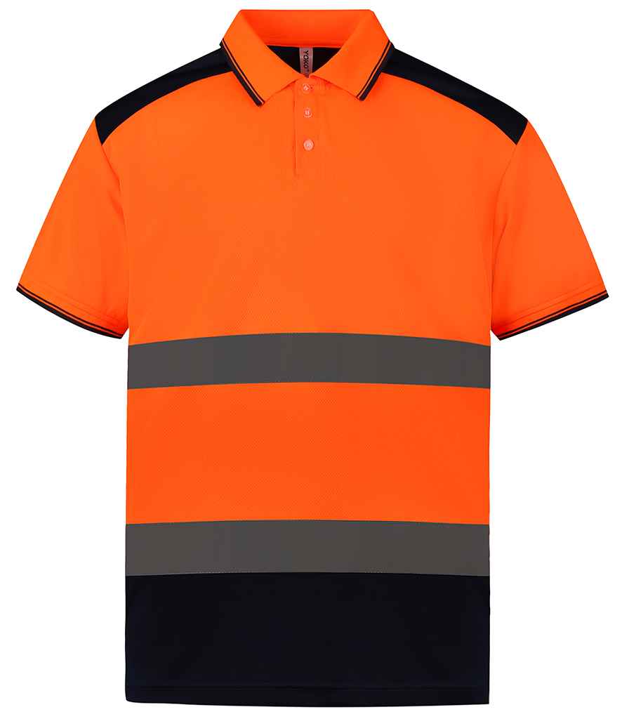 YK017 Orange/Navy Front